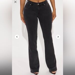 Fashion Nova Low Rise Flare Jeans
